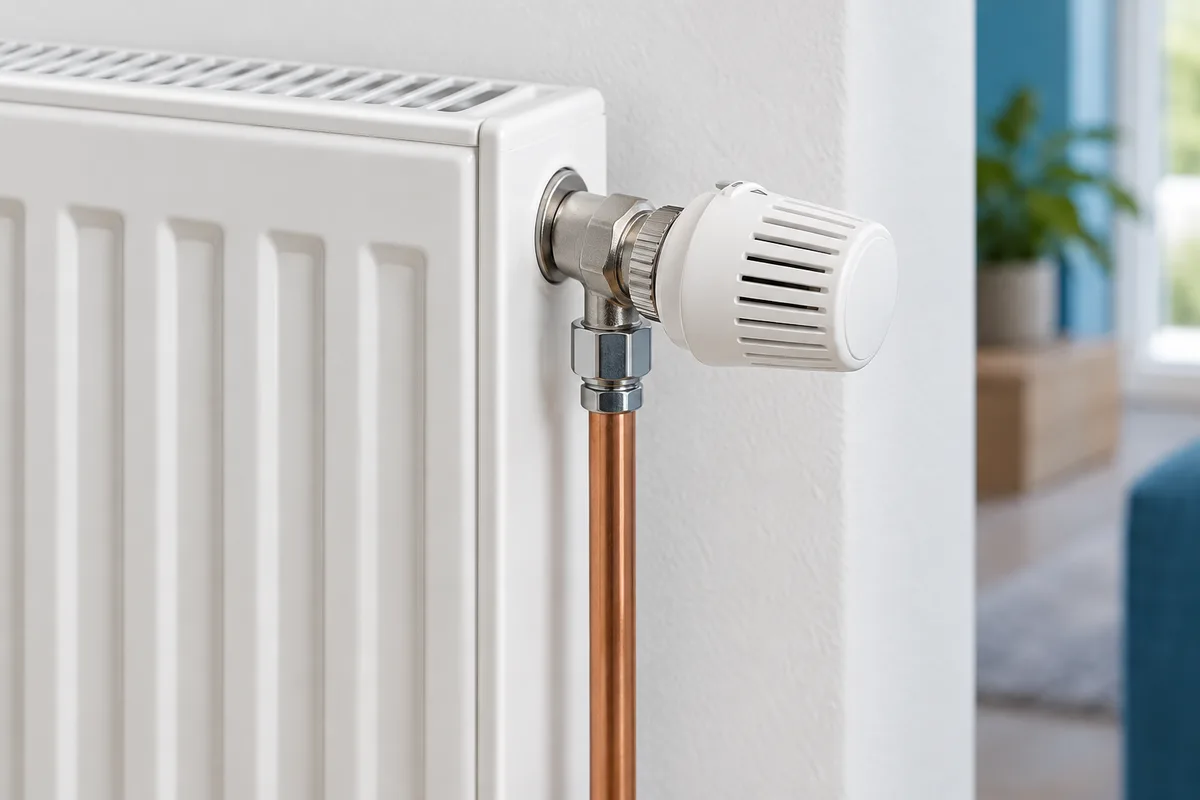 Robinet thermostatique d'un radiateur basse température